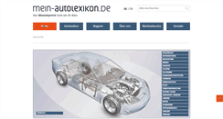Desktop Screenshot of mein-autolexikon.de
